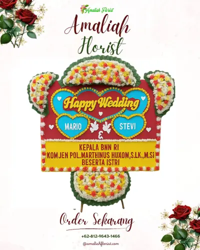 Karangan Papan Bunga Pernikahan di Aston Bintaro Hotel & Conference Center